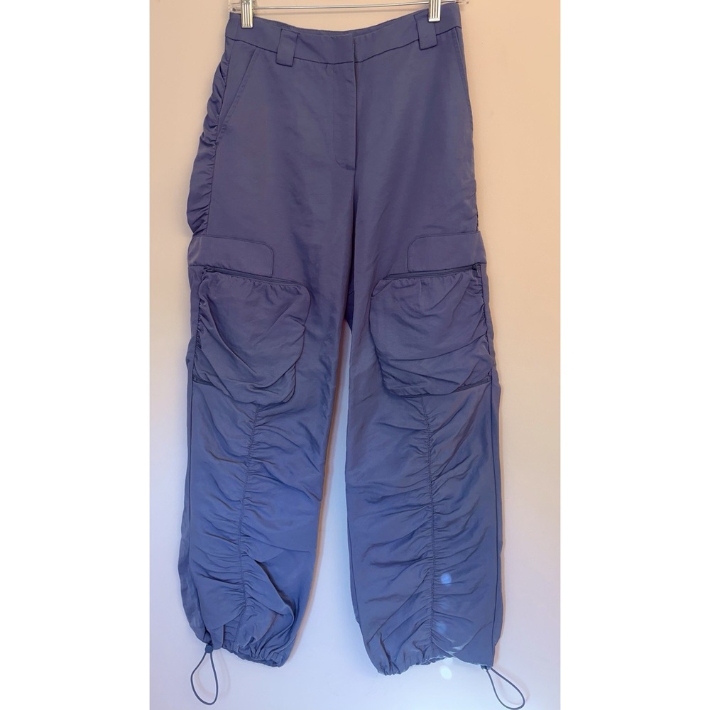 Forever 21 Pants Womens Small Blue Baggy Drawstring 23x28 High Rise NWT
